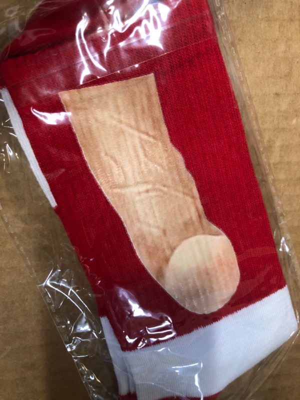 Photo 2 of 1pair--BVIELOY Show off Funny Colorful Novelty Socks ?Gag Christmas Gifts for Men and Women New Year
