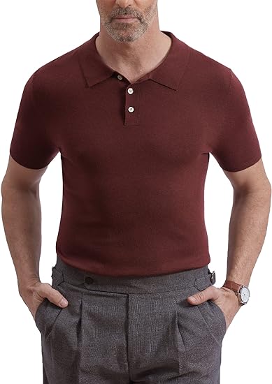 Photo 1 of xl--Mainfini Men's Knit Button Polo Shirts
