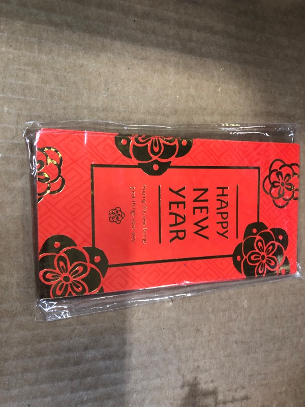 Photo 2 of Hallmark Chinese New Year Cards Money or Gift Card Holders (16 Red Envelopes)