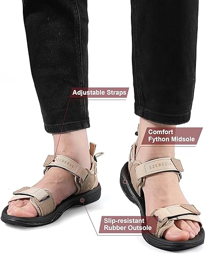 Photo 2 of  size 38---EZEREELL Hiking Sandals for Women Men, Comfortable Sport Walking Sandals
