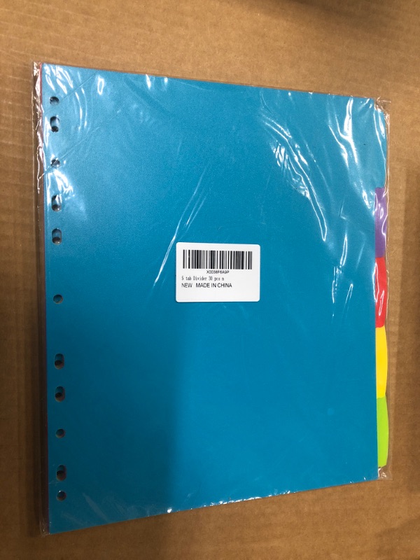 Photo 2 of  Multicolor Binder Dividers With Pockets, Dividers For 3 Ring Binder. Binders Do Not Have Pockets
