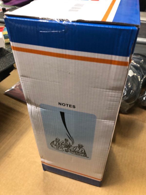 Photo 1 of 20" Premium 4 Hose Hookah Set - Aluminum Hookah Kit Thickened Glass Vase Base with Coal Tongs Ashtray and Ceramic Bowl (4 Hose Blue)