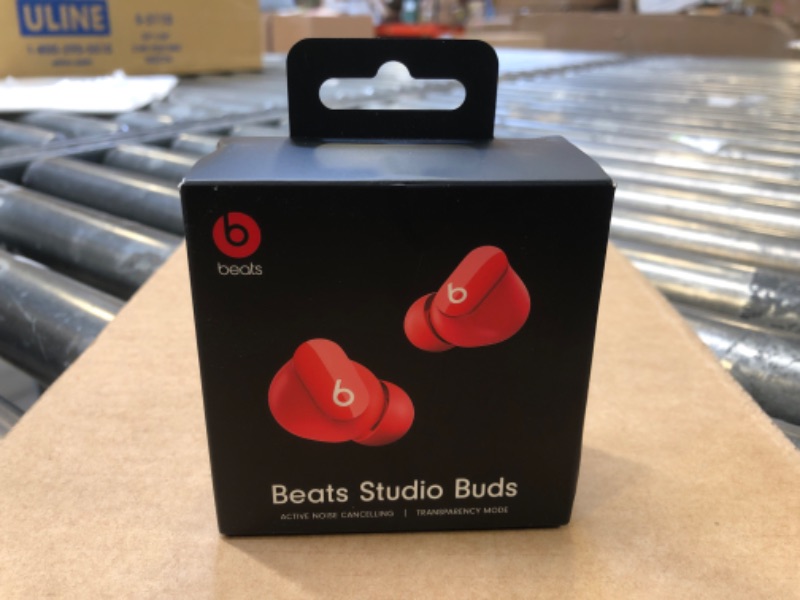 Photo 2 of Beats Studio Buds - True Wireless Noise Cancelling Earbuds - Compatible with Apple & Android, Built-in Microphone, IPX4 Rating, Sweat Resistant Earphones, Class 1 Bluetooth Headphones - Red
