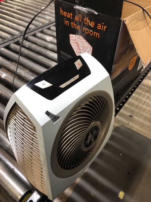 Photo 2 of Vornado AVH10 Vortex Heater with Auto Climate Control, 2 Heat Settings, Fan Only Option, Digital Display, Advanced Safety Features, Whole Room, White AVH10 — Auto Climate Heater