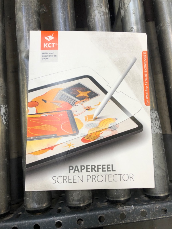 Photo 2 of KCT [3+2 Pack Paperfeel Screen Protector Compatible with iPad Pro 12.9 (2022 & 2021 & 2020) Draw Like Paper, Easy Installation, Anti-Glare & Matte - Camera Lens Protector Silver
