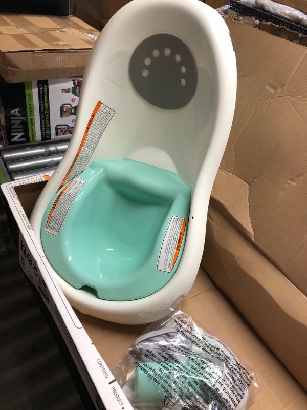 Photo 2 of Fisher-Price 4-in-1 Sling 'n Seat Bath Tub, Climbing Leaves, Baby to Toddler Convertible Tub with Seat and Toys [Amazon Exclusive]