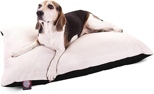 Photo 1 of 30x40 Black Rectangle Pet Dog Bed With Removable Washable Cover By Majestic Pet Products Small to Medium
