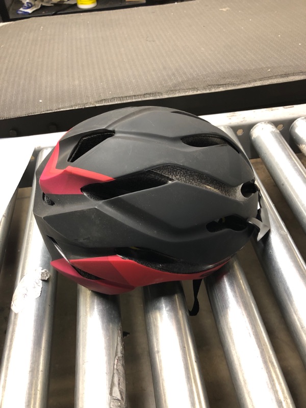 Photo 1 of ADULT HELMET BLACK/RED SIZE 54-61 CM