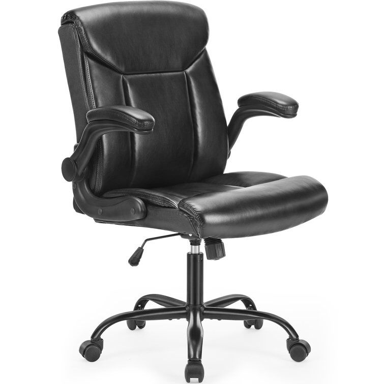 Photo 1 of C-6049-BK Nodar Ergonomic Faux Leather Executive Chair with Headrest
