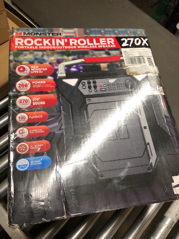 Photo 1 of Monster Rockin' Roller 270 Portable Indoor/Outdoor Wireless Speaker 