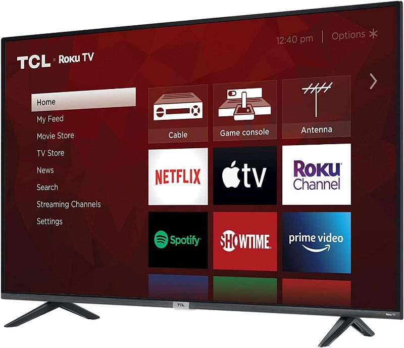 Photo 1 of TCL 55" Class 4-Series 4K UHD HDR Smart Roku TV – 55S435, 2021 Model