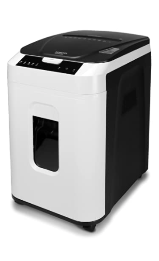 Photo 1 of Aurora Commercial Grade 200-Sheet Auto Feed High Security Micro-Cut Paper Shredder/ 60 Minutes/ Security Level P-5 & SL16 Professional Grade Synthetic Shredder Oil, 16 Oz Flip-Top Leak Proof Bottle 200-Sheet AutoFeed MicroCut MicroCut 