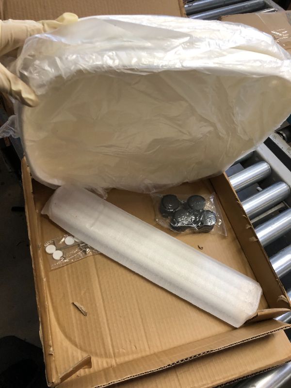 Photo 1 of daooap Side Table with Wheels, End Table Living Room Small Sofa Table Mobile Plastic Side Table Little Night Stand Bedroom Balcony White