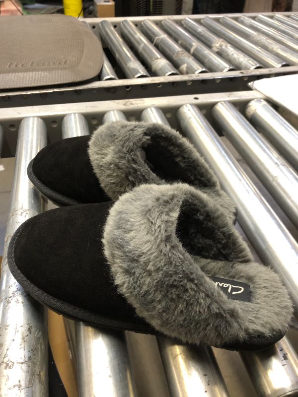 Photo 1 of CLARKS SLIPPERS BLACK 10