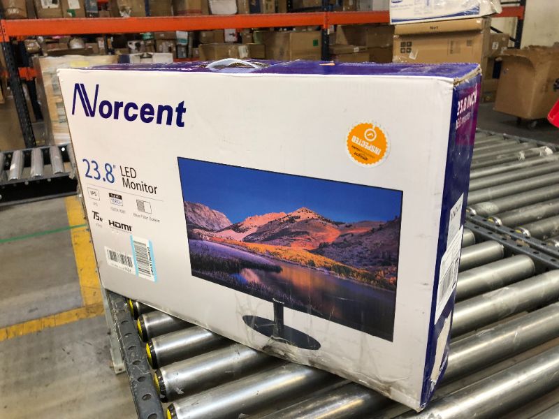 Photo 5 of Norcent 24 Inch Computer Frameless Monitor, 75Hz Full HD 1920 x 1080P IPS LED Display, HDMI VGA Port, 178 Degree Viewing Angle Blue Light Filter Function, 100x100mm VESA Mountable, MN24-H 24-Inch IPS