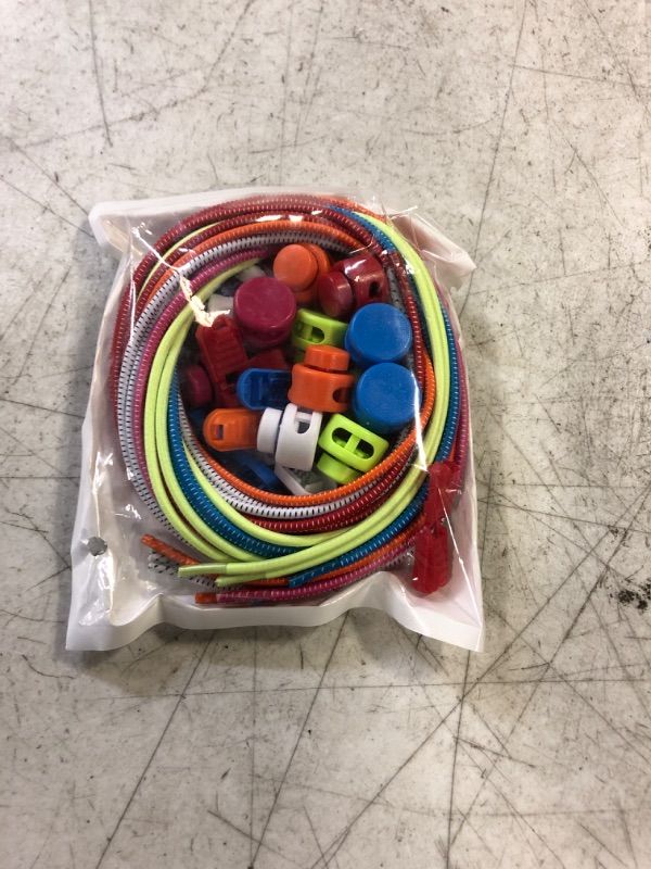 Photo 1 of AIXMEET 6 Pairs No Tie Shoe Laces for adults, Elastic Shoe laces,shoe laces tieless, no tie shoe laces for kids
