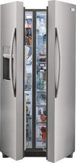 Photo 1 of 36 in. 22.3 cu. ft. Counter Depth Side-by-Side Refrigerator in Smudge-Proof Stainless Steel
