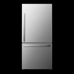 Photo 1 of Hisense 17.1-cu ft Counter-depth Bottom-Freezer Refrigerator (Stainless Steel) ENERGY STAR
