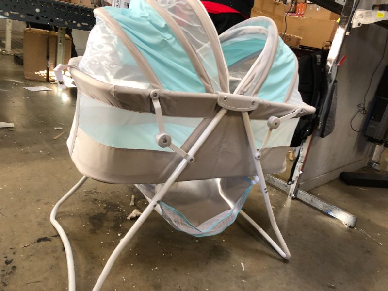 Photo 3 of Baby Bassinet W/ Storage Infant Nursery Crib Basket Sleeper Bed Cradle Foldable

