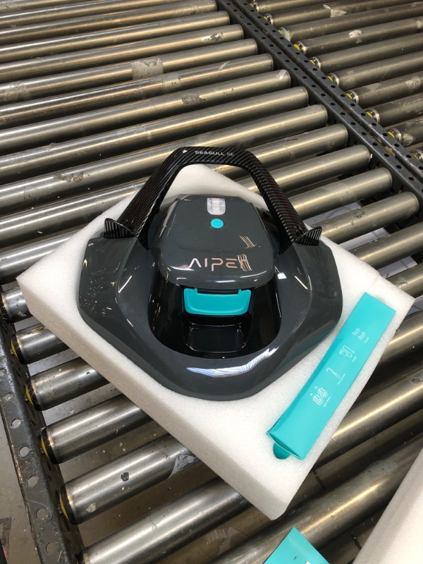 Photo 2 of AIPER Seagull SE Cordless Robotic Pool Cleaner, Pool Vacuum Lasts 90 Mins, LED Indicator, Self-Parking, Ideal for Flat Above/In-Ground Pools up to 33 Feet - Gray
