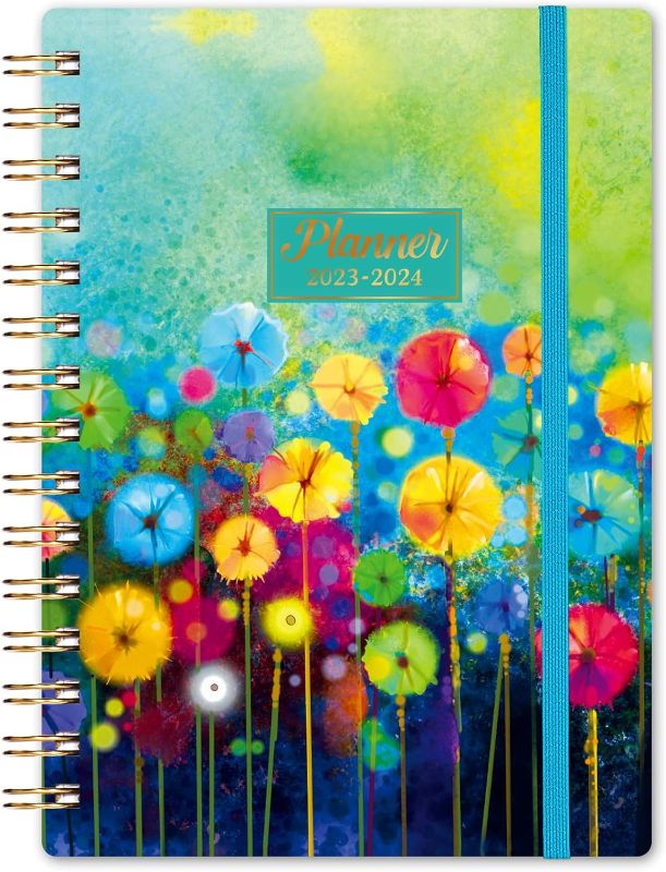 Photo 1 of 2023-2024 Planner - 2023-2024 Weekly Monthly Planner from July 2023 to June 2024, 6.4" × 8.5" Planner with Twin-Wire Binding, Elastic Closure, Perfect for Planning
