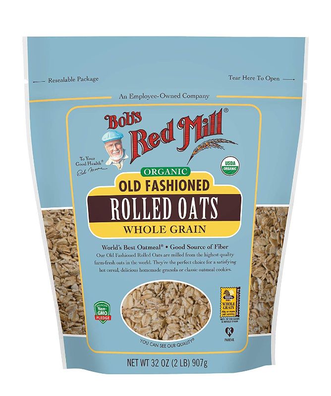 Photo 1 of Bob's Red Mill Organic Old Fashioned Rolled Oats 32 OZ ( PACK OF 2 ) ( EXP: 01/05/25) 