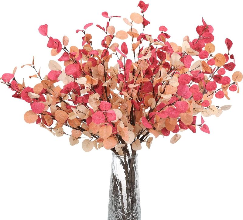 Photo 1 of CEWOR Artificial Eucalyptus -10pcs Artificial Eucalyptus Stems for Floral Arrangement -Fall Decorations with Fall Eucalyptus Leaves Autumn Decorations Perfect for Wedding Home and Office Decor
