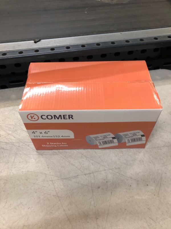 Photo 2 of K Comer 4x6 Thermal Shipping Labels (2 Stacks, 1000 Printer Labels) Stickers Printable,Waterproof,Self Adhesive,Mailing Address Labels for Packages Compatible with K Comer MUNBYN, Rollo