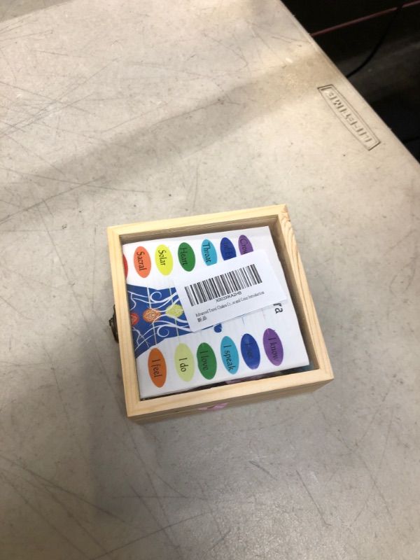Photo 1 of Crystals Healing Stones kit in Wooden Gift Box 7 Chakra Tumbled Gemstones Guide for Beginners, Collection, Meditation, Yoga, Lady,Easter Gift Christmas Gift