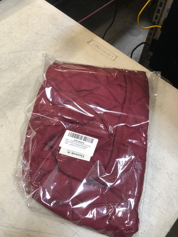Photo 1 of 2 PC BURGUNDY SEAT COVERS ( SIZE:9.5 X 5) 