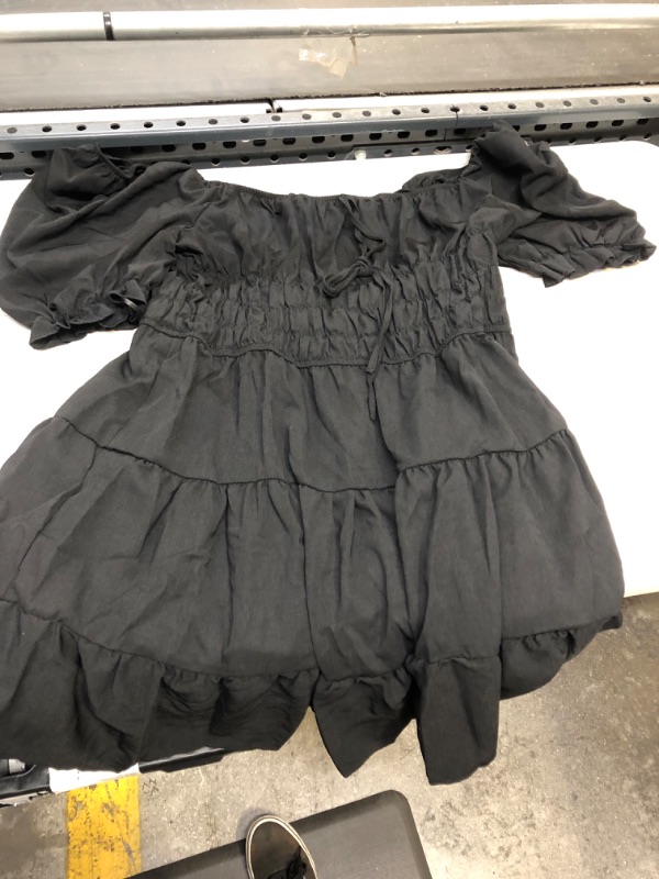Photo 1 of 2xl black flowy ruffle dress 