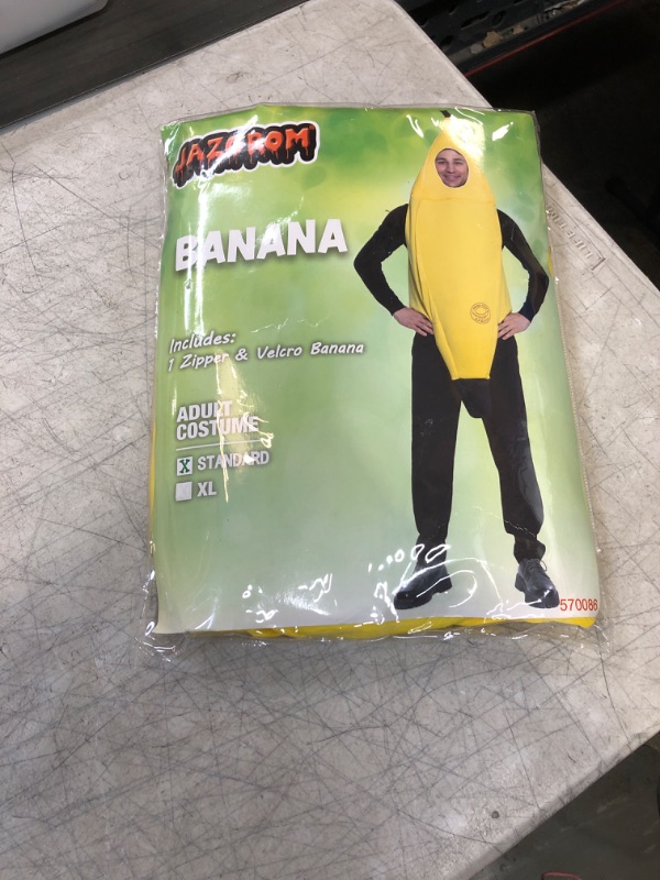 Photo 1 of ADULT COSTUME CLASSIC BANANA 
SIZE STANDARD 