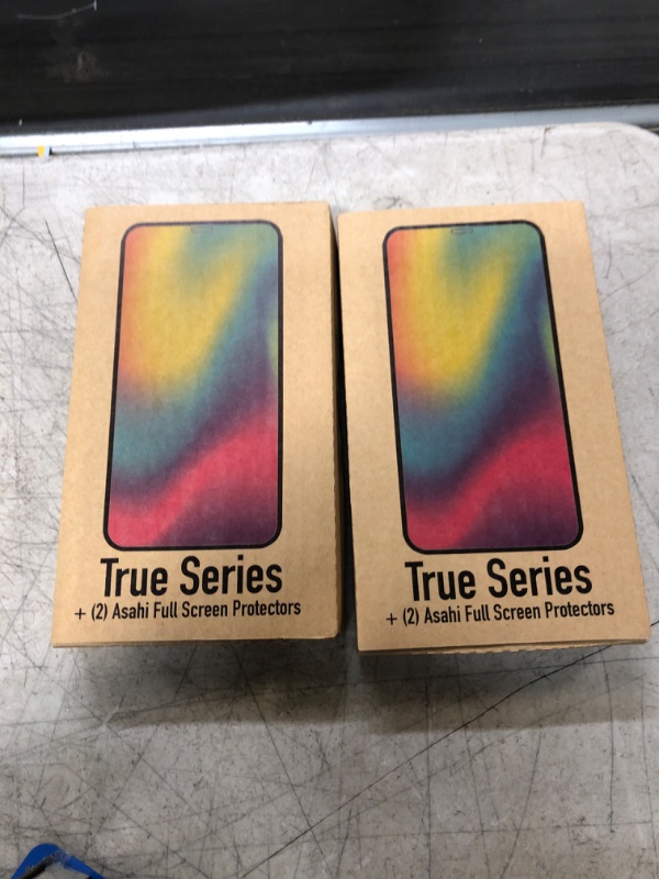 Photo 2 of Clear Bumper Case and (2) Asahi Glass Full Screen Protectors - Trevno True Series for iPhone Xs
 2 PACK 