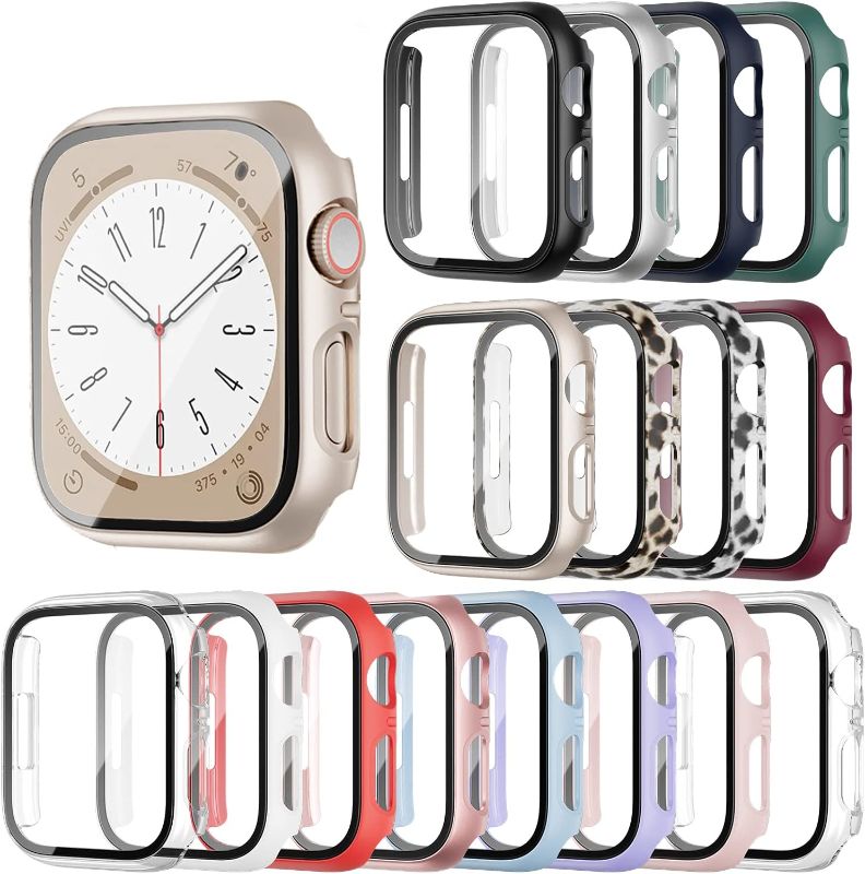 Photo 1 of [16 Pack] Case Compatible with Apple Watch SE 2022 Series 6 Series 5 Series 4 44mm with Screen Protector, HASDON Full Coverage Bumper Hard PC Ultra-Thin Cover for iwatch 44mm Accessories
