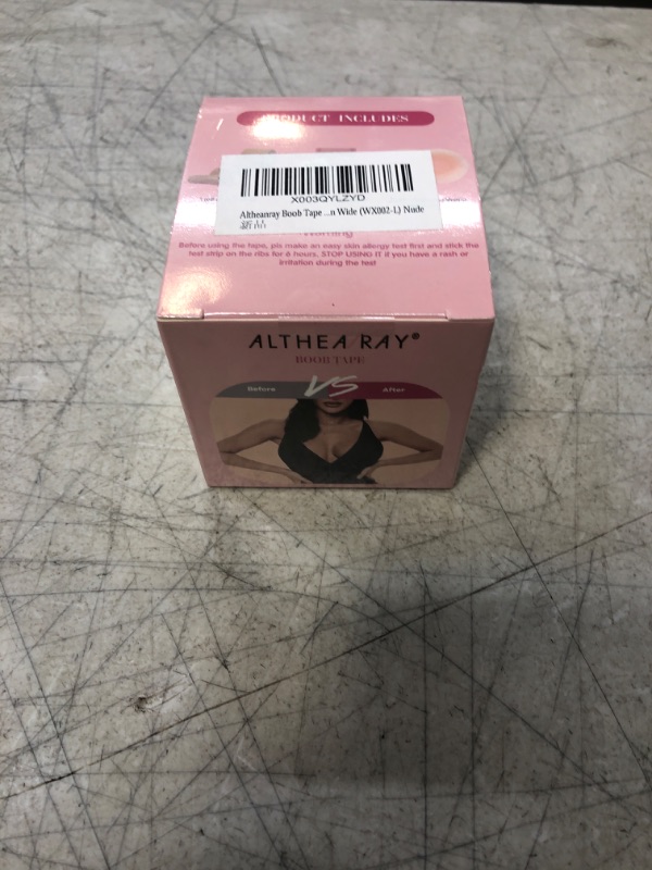Photo 2 of Altheanray Boob Tape Boobytape for Breast Lift Tape for Large Breasts,A to G Adhesive Bra Tape Silicone Nipple Covers 16.4ft 3 inch x 16.4ft