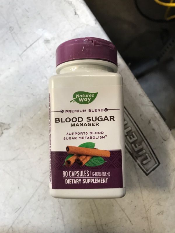 Photo 2 of 
Nature’s Way, Blood Sugar Manager, 90 Capsules exp- 08/2026