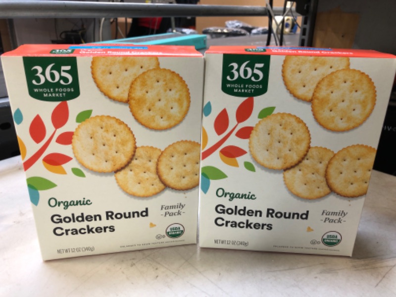 Photo 2 of 365 by Whole Foods Market, Organic Golden Round Crackers, 12 Ounce -- 2 Pack