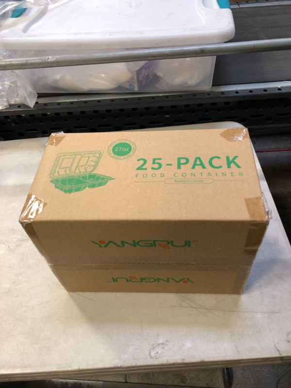 Photo 1 of 25 PACK FOOD CONTAINERS 27 OZ 