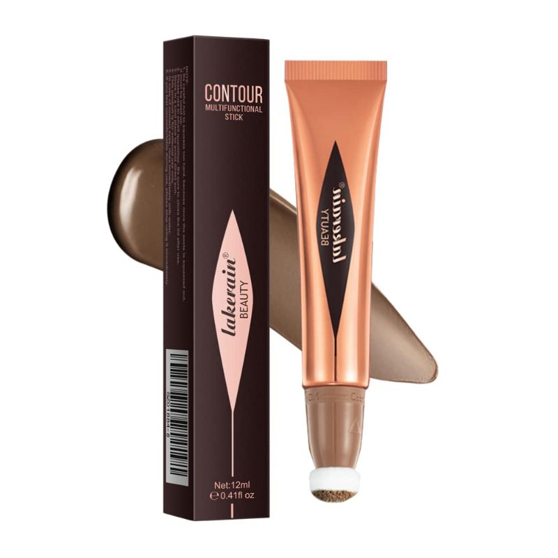 Photo 1 of 
Liquid Contour Beauty Wand, Liquid Face Concealer Contouring Stick with Cushion Applicator Attached, Silky Cream Contour Stick Easy to Blend 