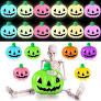 Photo 1 of 24 Pcs Halloween Pumpkin Stress Balls Glow in The Dark Pumpkin Squishy Gift for Kid Balls Sensory Toys Stress Relief Toy Game Halloween Party Favors Supplies(Blue, Green, Red, Yellow, Orange, Purple)