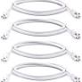 Photo 1 of 4FT (47-1/4") T5 T8 Tube Light Fixture LED Linkable Cords, Double end Connector Cable, Power Extension Wire for LED Integrated Single Fixture, Shop light, Garage Light, Under Cabinet Light, Pack of 4