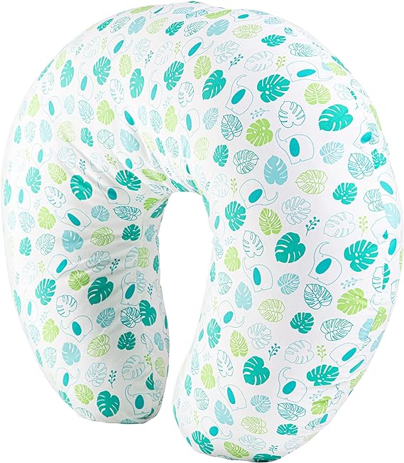 Photo 1 of Dr. Brown's Breastfeeding Pillow with Removable Cover for Nursing Mothers, Machine Washable, Cotton Blend, Green