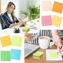 Photo 1 of Colarr 48 Pads 3 x 3 Sticky Notes with Square Sticky Notes Holder 6 Pcs, Office Self Stick Notes Bright Stickies Colorful Memo Pads Strong Adhesive Pads, 50 Sheets Per Pad