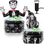 Photo 1 of 2 Pcs 41-43 inch Halloween Party Supplies Inflatable Vampire Ghost Cooler Halloween Party Large Capacity Blow up Beverage Holder Inflatable Drink Cooler for Halloween Party Decorations Indoor Outdoor