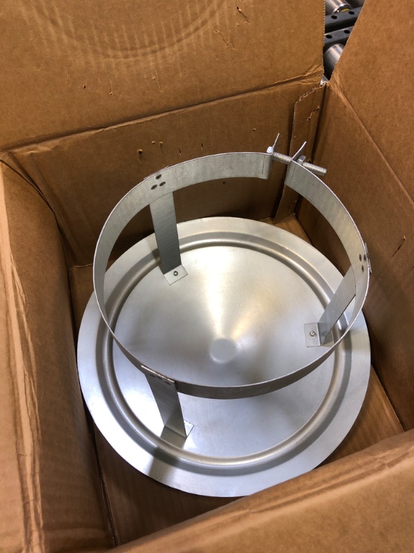 Photo 3 of 12 Inch Round Chimney Cap, 12 Inch Tapered Top Chimney Cap, 12 Inch Chimney Cap with Fasteners, Stovepipe Finial, Galvanized Steel