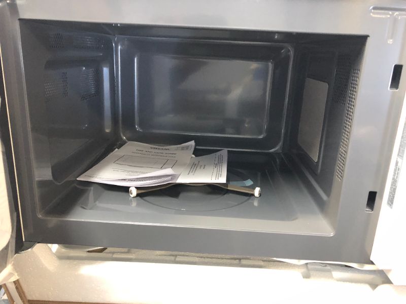 Photo 3 of 1.1 cu. ft. Countertop Microwave Oven in White