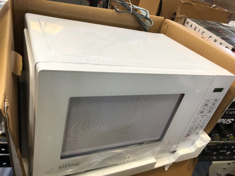 Photo 2 of 1.1 cu. ft. Countertop Microwave Oven in White