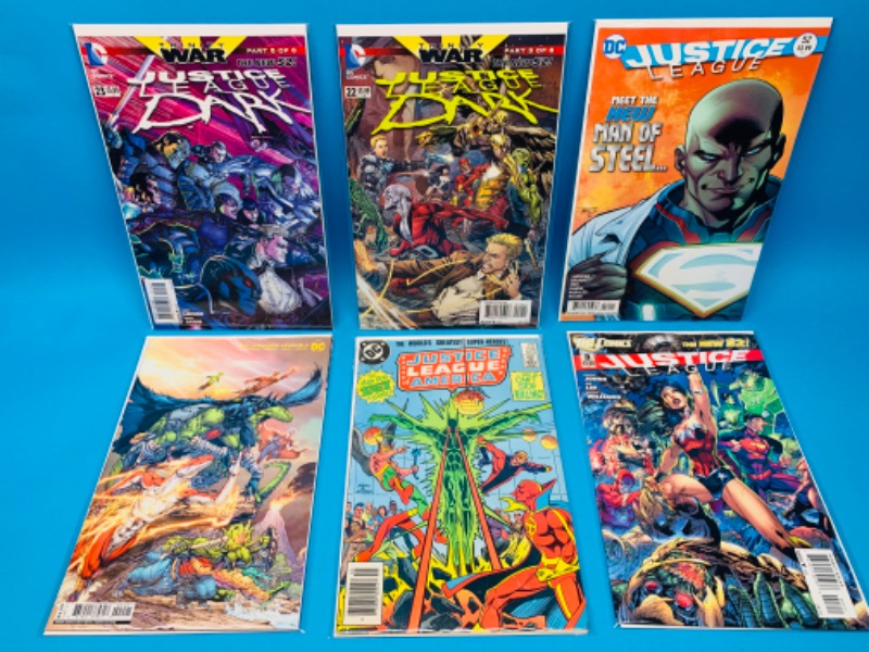 Photo 1 of 625004…6 JLA  comics in plastic sleeves 