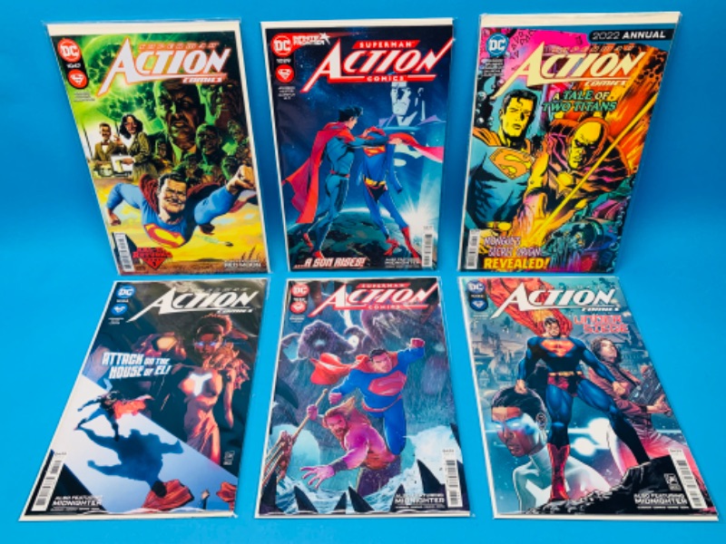 Photo 1 of 625014…6 Superman  comics in plastic sleeves 