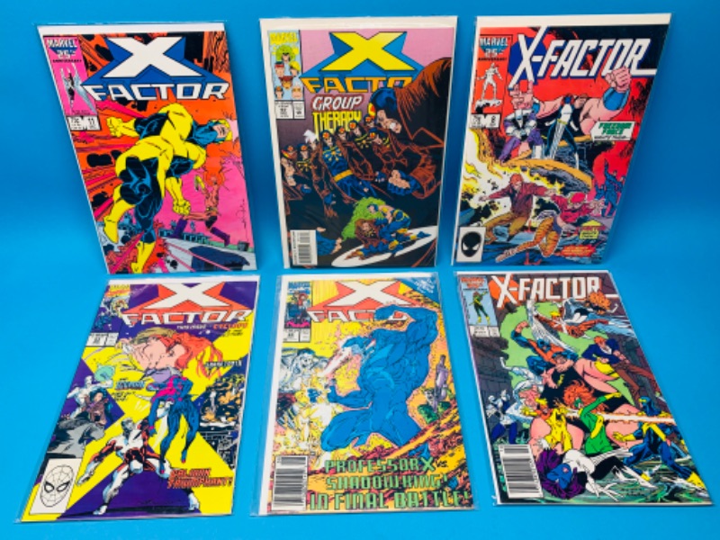 Photo 1 of 625019…6 x-factor  comics in plastic sleeves 